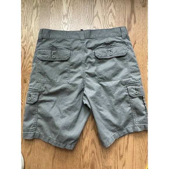 US Polo Assn. Cargo Shorts Men’s Waist 36 Flap Pockets Gray Hiking Beach - Picture 4 of 7